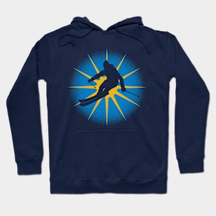 Skier Sunburst Hoodie